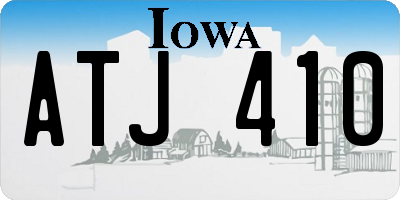 IA license plate ATJ410