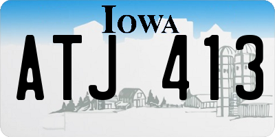IA license plate ATJ413