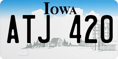 IA license plate ATJ420