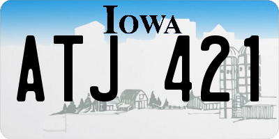 IA license plate ATJ421