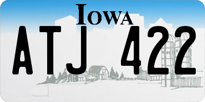 IA license plate ATJ422