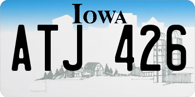IA license plate ATJ426