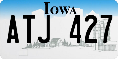 IA license plate ATJ427
