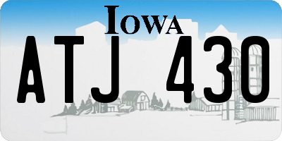 IA license plate ATJ430