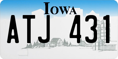 IA license plate ATJ431