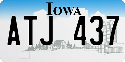 IA license plate ATJ437
