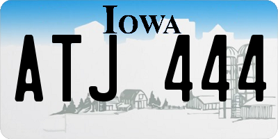 IA license plate ATJ444