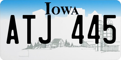 IA license plate ATJ445