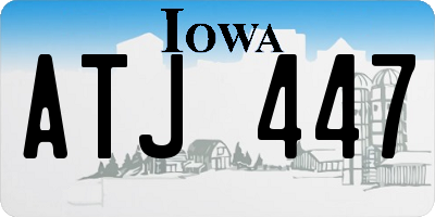 IA license plate ATJ447