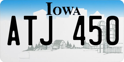 IA license plate ATJ450