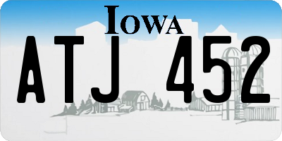 IA license plate ATJ452