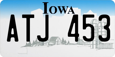 IA license plate ATJ453