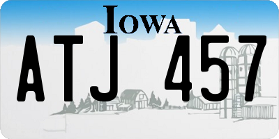 IA license plate ATJ457