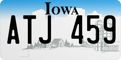 IA license plate ATJ459