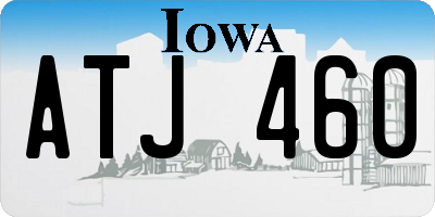 IA license plate ATJ460