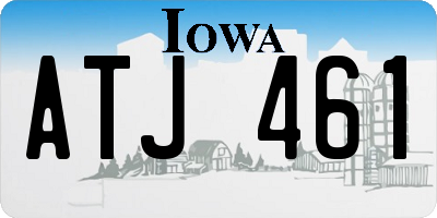 IA license plate ATJ461