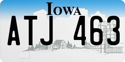 IA license plate ATJ463