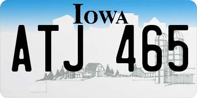 IA license plate ATJ465