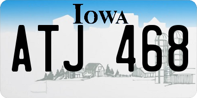 IA license plate ATJ468