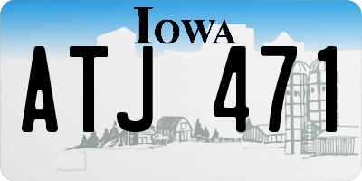 IA license plate ATJ471