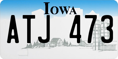IA license plate ATJ473