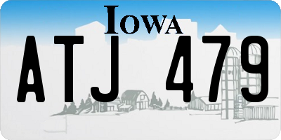IA license plate ATJ479
