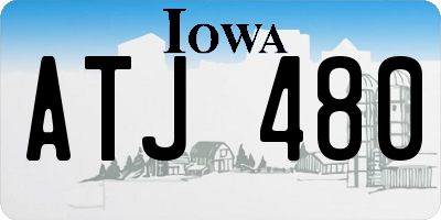 IA license plate ATJ480