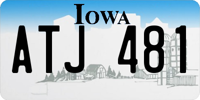 IA license plate ATJ481