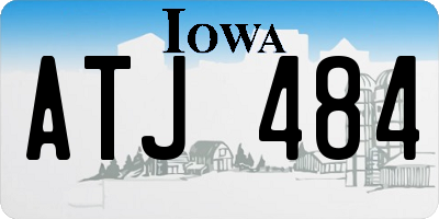 IA license plate ATJ484