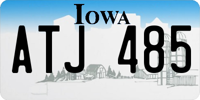 IA license plate ATJ485