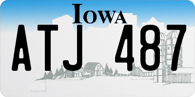 IA license plate ATJ487