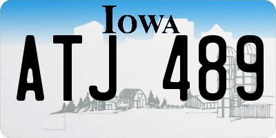 IA license plate ATJ489