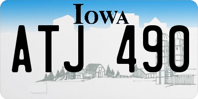 IA license plate ATJ490