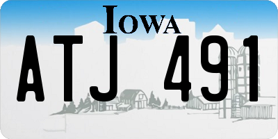 IA license plate ATJ491
