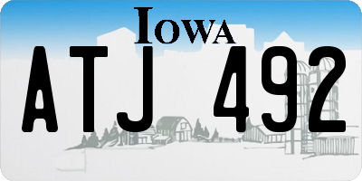 IA license plate ATJ492
