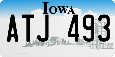 IA license plate ATJ493