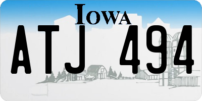 IA license plate ATJ494