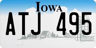 IA license plate ATJ495