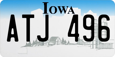 IA license plate ATJ496