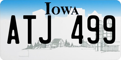 IA license plate ATJ499