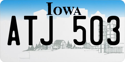 IA license plate ATJ503
