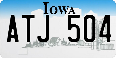 IA license plate ATJ504