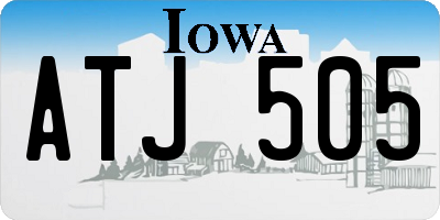 IA license plate ATJ505