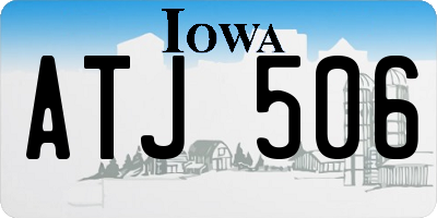 IA license plate ATJ506