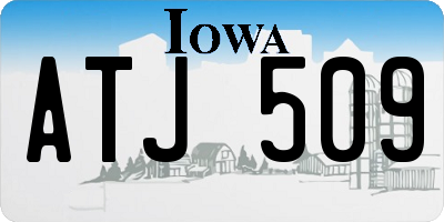 IA license plate ATJ509