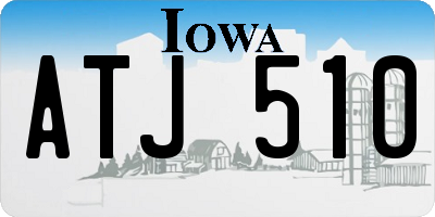 IA license plate ATJ510
