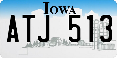 IA license plate ATJ513