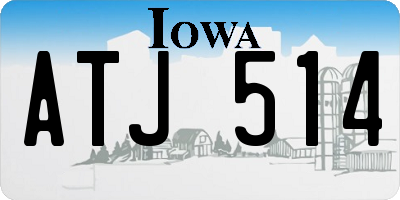 IA license plate ATJ514