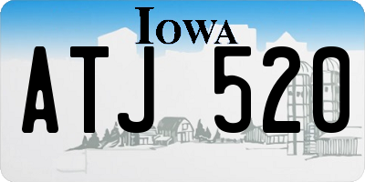 IA license plate ATJ520