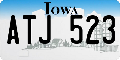 IA license plate ATJ523